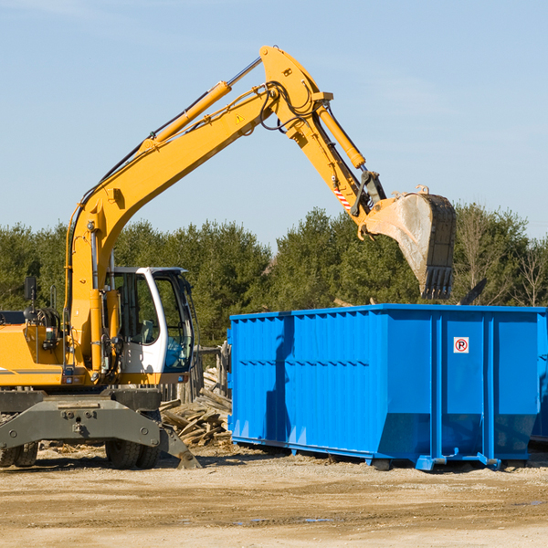 how many times can i have a residential dumpster rental emptied in Arcadia